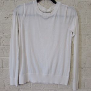 Cream Crewneck Sweater Size S